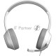 Наушники с микрофоном A4Tech Fstyler FH150U белый/серый 2м накладные USB оголовье (FH150U WHITE)