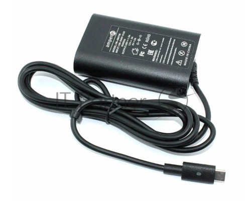 Блок питания (сетевой адаптер) Amperin 5V 3A - 20V 4.5A 90W Type-C, тонкий корпус