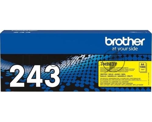 Картридж лазерный Brother TN243Y жёлтый (1000стр.) для Brother DCP-9010 HL-3040/3050/3070 MFC-9010/9120/9320