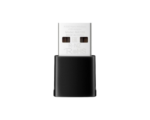 [Mercusys] Mercusys MA12N Сверхкомпактный USB-адаптер с поддержкой Wi-Fi N300