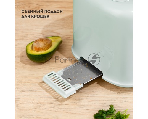Тостер Galaxy Line GL 2914, мятный, пластик, 900 Вт