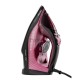 Утюг Galaxy Line GL 6132, розовый с черным, паровой, 2800 Вт, керамическое покрытие EasyGlide, функции: самоочистка, антикапля, антинакипь, указатель максимального уровня воды, индикатор нагрева, вертикальное отпаривание, паровой удар, регулировка подачи