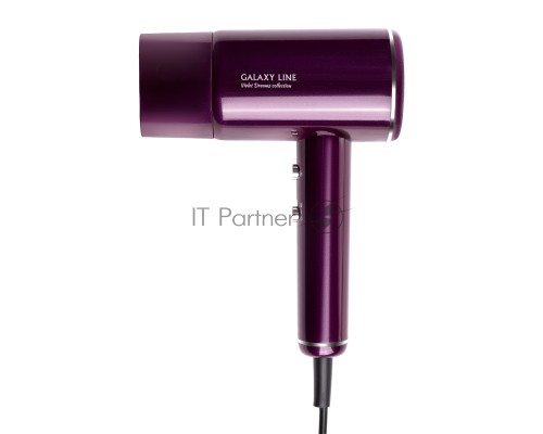 Фен для волос Galaxy Line GL 4358, violet dreams, 2100 Вт, 2 скорости потока воздуха, функция «холодный воздух», насадка-концентратор, защита мотора от перегрева