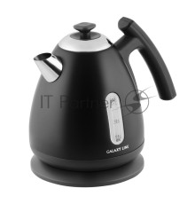 Чайник электрический Galaxy Line GL 0343, черный нефрит, металл, 2200 Вт, 1,7 л