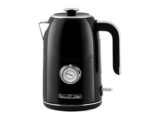 Чайник электрический Galaxy Line GL 0350, магия черного, металл, 2200 Вт, 1,7 л