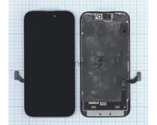 Дисплей (модуль) для Apple iPhone 15 в сборе с тачскрином, черный (OR)