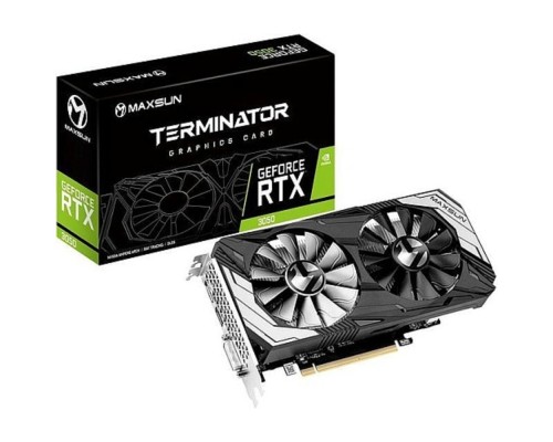 [Видеокарта] Видеокарта MAXSUN MS-RTX3050 Terminator 6G S0  6Gb GDDR6, 96bit, 1552-1777Mhz, DP/HDMI/DVI, 115W Ret (6940709610190)
