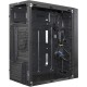 Компьютерный корпус Minitower ExeGate mEVO-9302-NPX400 (mATX, БП 400NPX с вент. 12см, 2*USB+1*USB3.0, HD аудио, черный, с RGB подсветкой)