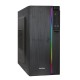 Компьютерный корпус Minitower ExeGate mEVO-9302-NPX400 (mATX, БП 400NPX с вент. 12см, 2*USB+1*USB3.0, HD аудио, черный, с RGB подсветкой)