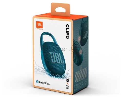 Портативная акустическая система JBL CLIP 5 синий(JBLCLIP5BLU)