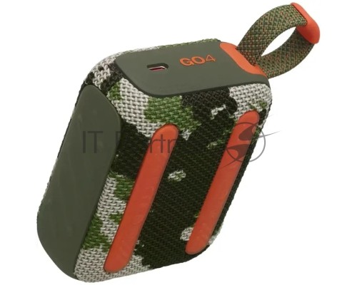 Портативная акустическая система JBL GO 4 камуфляж(JBLGO4SQUAD)