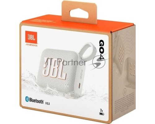 Портативная акустическая система JBL GO 4 белый(JBLGO4WHT)