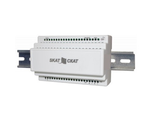 [ИБП для систем безопасности Бастион] БАСТИОН СКАТ-2400М DIN (СКАТ ИБП-24/1,5-DIN) источник питания 24В 1,3А 2 внешн. АКБ 4,5-7Ач хол. пуск СС ТР, под DIN рейку 35 мм, МПТ (84)