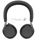 Гарнитура беспроводная Jabra Evolve 2 75, Link380a MS Stereo Stand Black