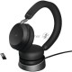 Гарнитура беспроводная Jabra Evolve 2 75, Link380a MS Stereo Stand Black