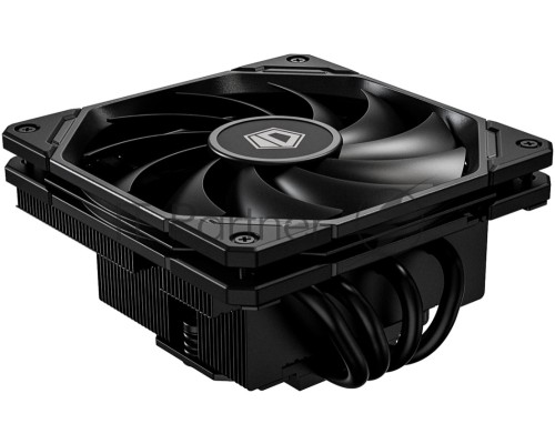 Кулер для процессора ID-COOLING IS-65-XT BLACK LGA1700/1200/115X/AM5/AM4 низкопрофильный высота 65mm (18шт/кор, TDP 125W, PWM, 4 тепл.трубок + медная база, FAN 120mm, черный) BOX