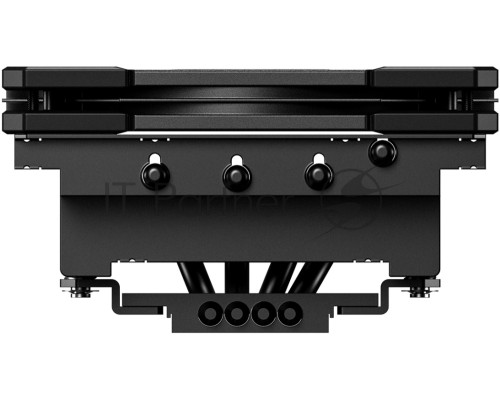 Кулер для процессора ID-COOLING IS-65-XT BLACK LGA1700/1200/115X/AM5/AM4 низкопрофильный высота 65mm (18шт/кор, TDP 125W, PWM, 4 тепл.трубок + медная база, FAN 120mm, черный) BOX