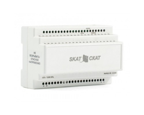 [ИБП для систем безопасности Бастион] БАСТИОН SKAT-12DC-1.0 Li-ion (СКАТ ИБП-12/1-3,2/Li-DIN) источник питания на Li-ion АКБ 5,2 Ач, под DIN рейку 35 мм, МПТ (595)