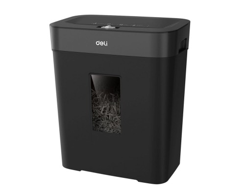 [Уничтожитель документов] Шредер Deli ET024, Черный, P-4, 4х40, 10 Листов, 15л.
