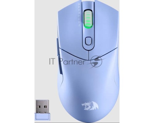 Мышь беспроводная REDRAGON St4r Pro голубой, 26000 dpi, радиоканал, Bluetooth, USB, кнопки - 6