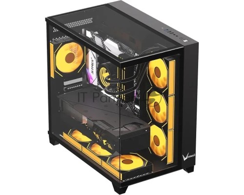 Корпус Formula Crystal Z9 черный без БП ATX 7x120mm 2xUSB3.0 audio bott PSU