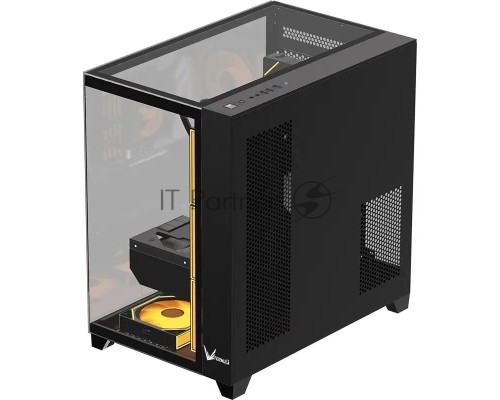 Корпус Formula Crystal Z9 черный без БП ATX 7x120mm 2xUSB3.0 audio bott PSU