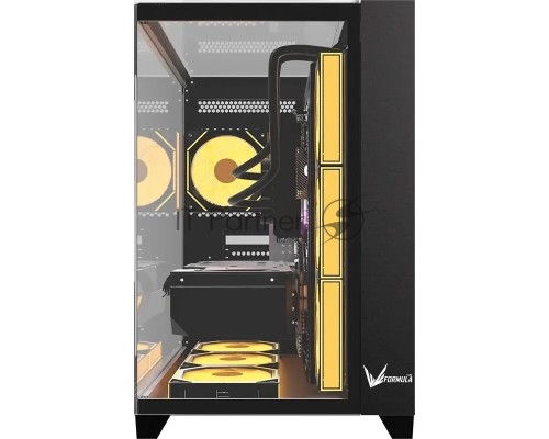 Корпус Formula Crystal Z9 черный без БП ATX 7x120mm 2xUSB3.0 audio bott PSU