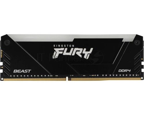 Оперативная память Kingston DDR4 32GB 2666MHz Kingston KF426C16BB2A/32 Fury Beast RGB RTL Gaming PC4-21300 CL16 DIMM 288-pin 1.2В dual rank с радиатором Ret