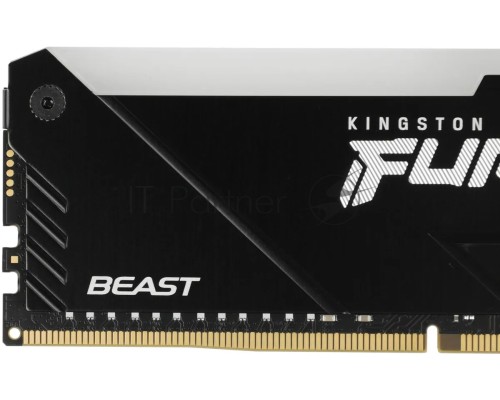 Оперативная память Kingston DDR4 32GB 2666MHz Kingston KF426C16BB2A/32 Fury Beast RGB RTL Gaming PC4-21300 CL16 DIMM 288-pin 1.2В dual rank с радиатором Ret