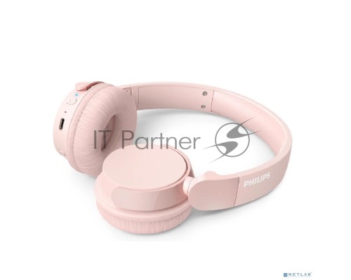 Гарнитура накладные Philips TAH4209 розовый беспроводные bluetooth оголовье (TAH4209PK/00)