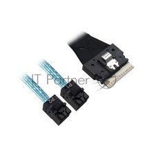 Кабель ACD-60003-ZC Slimline SASx8 (SFF8654) -to- 2 SAS HD x4 (SFF8643 SAS Connections), 1M, (аналог Broadcom 05-60003-00) {120}