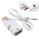 Переходник аудио-видео Premier 5-983AC HDMI (m)/VGA (f)/Jack 3.5 (f) белый