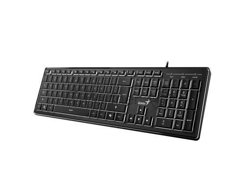 Клавиатура Genius SlimStar 820, {Черный, проводная, USB, 104 клавиши} [31310055402]