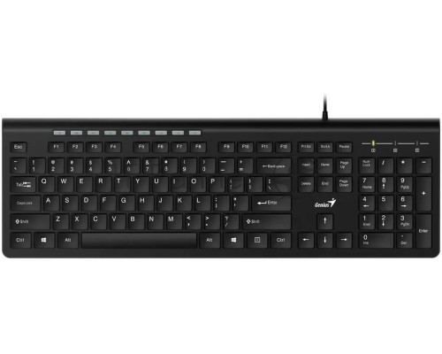 Клавиатура Genius SlimStar 230II, {Черный, проводная, USB, 104 клавиши} [31310048402]