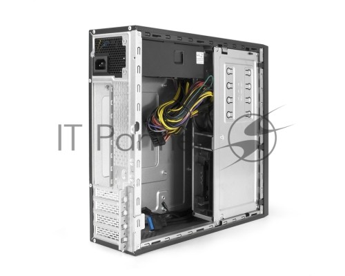 Корпус Desktop ExeGate MI-641-01C-TPS350 (mini-ITX/mATX, БП TPS350 с вент. 8см, 2*USB+2*USB3.0+TypeC, HD аудио, черный)