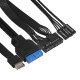Корпус Desktop ExeGate MI-641-01C-TPS350 (mini-ITX/mATX, БП TPS350 с вент. 8см, 2*USB+2*USB3.0+TypeC, HD аудио, черный)