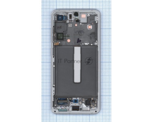 Дисплея для Samsung Galaxy S21 FE 5G SM-G990B в сборе с тачскрином ServicePack, белый (GH82-26414B)