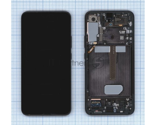 Дисплея для Samsung Galaxy S22 Plus SM-S906B в сборе с тачскрином ServicePack, черный (GH82-27500A)