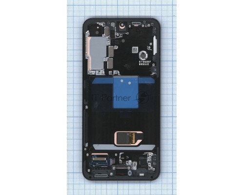 Дисплея для Samsung Galaxy S22 SM-S901B в сборе с тачскрином ServicePack, серый (GH82-27520E)