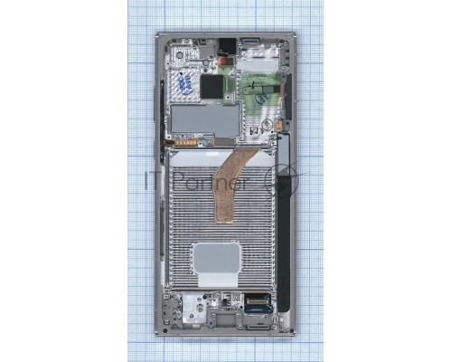 Дисплея для Samsung Galaxy S22 Ultra SM-S908B в сборе с тачскрином ServicePack, белый (GH82-27488С)