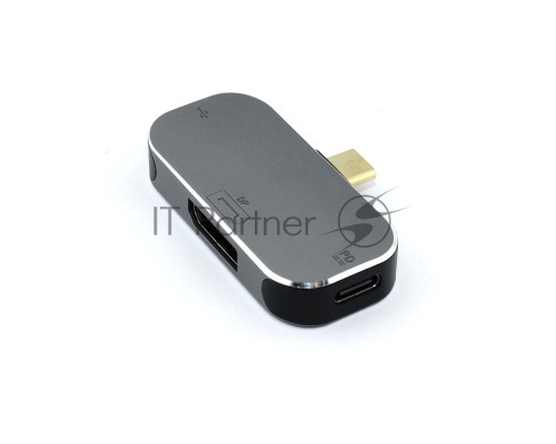 Адаптер Type C на Display Port + Type C + PD