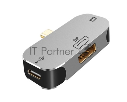 Адаптер Type C на Display Port + Type C + PD