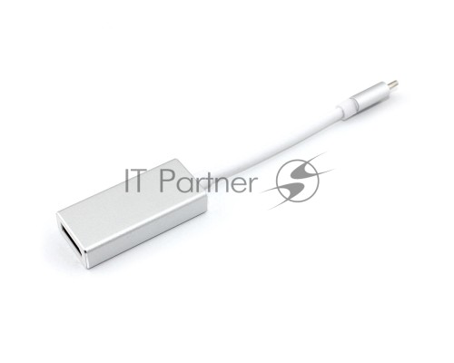 Адаптер Type-C на Display Port, серебро