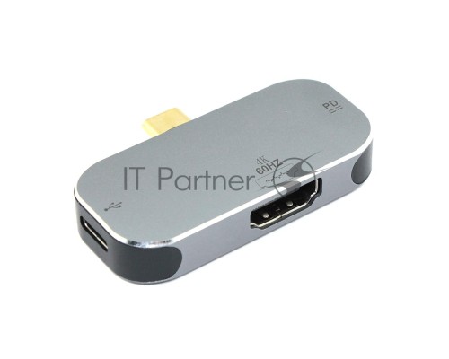 Адаптер Type C на HDMI + Type C + PD