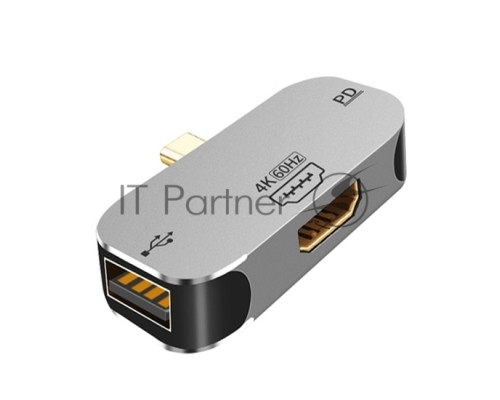 Адаптер Type C на HDMI + USB + PD