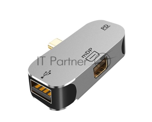 Адаптер Type C на Mini Display Port + USB + PD