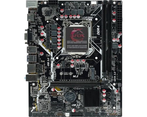 [Материнская плата] AFOX IH510D4-MA6-V2 (Socket 1200, mATX, H470, 2*DDR4(64Gb), VGA/HDM, 4*SATA3, 1*M.2, 1*PCIEx16/1*PCIEx1, 4*USB 2.0, 2*USB 3.0, 2 x PS/2, LAN 1*1G, RTL)