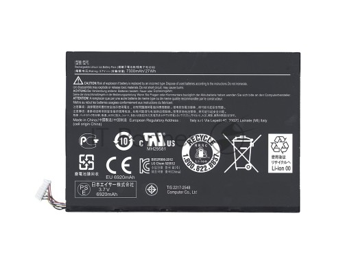 Аккумуляторная батарея для планшета Acer Iconia Tab W510 (AP12D8K) 27Wh