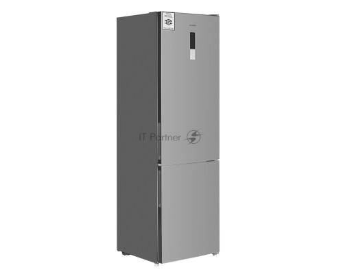 Холодильник Maunfeld MFF200NFХ10 Inverter нержавеющая сталь двухкамерный 271/106л морозилка снизу