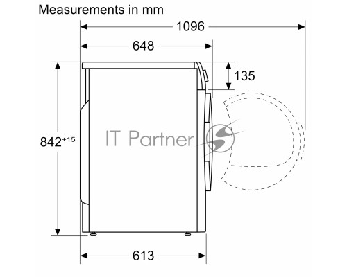Сушильная машина с тепловым насосом Bosch WQG1420AME